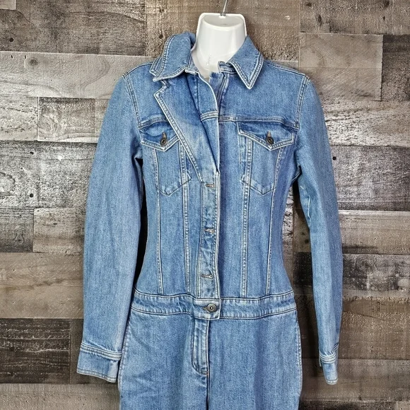 Host PICK ๐๐ STELLA MCCARTNEY Kathy faded denim jumpsuit | 40 - Picture 4 of 16